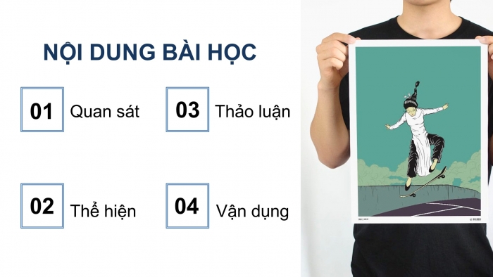 Giáo án điện tử Mĩ thuật 8 kết nối Bài 12: Thiết kế, trang trí áo phông