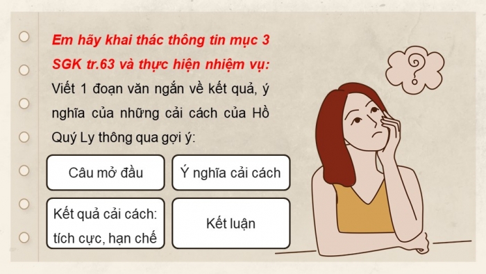 Giáo án điện tử Lịch sử 11 kết nối Bài 9: Cuộc cải cách của Hồ Qúy Ly và Triều Hồ (Phần 2)