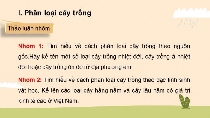 Giáo án điện tử công nghệ 10 – Trồng trọt kết nối bài 2: Cây trồng và các yếu tố chính trong trồng trọt