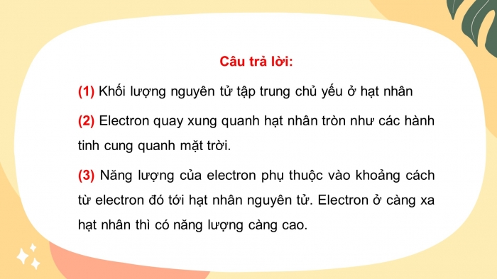 Giáo án điện tử hóa học 10 cánh diều bài 4: Mô hình nguyên tử và orbital nguyên tử