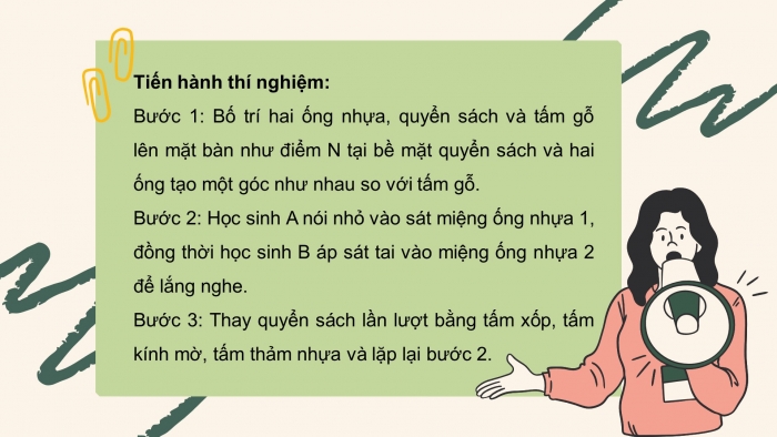 Giáo án điện tử KHTN 7 chân trời- Phần vật lí bài 14. Phản xạ âm