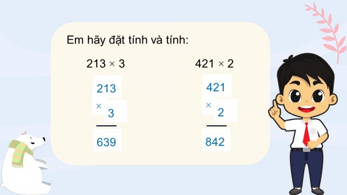 Giáo án điện tử toán 3 kết nối bài 36: Nhân số có ba chữ số với số có một chữ số