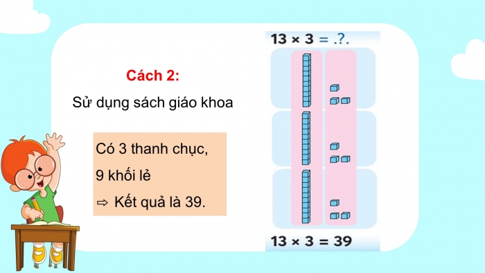 Giáo án điện tử toán 3 chân trời bài: Nhân với số có một chữ số trong phạm vi 1000