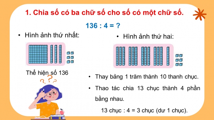 Giáo án điện tử toán 3 chân trời bài: Chia số có ba chữ số cho số có một chữ số