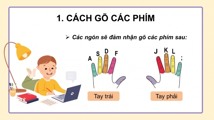 Giáo án điện tử tin học 3 cánh diều bài 3: Em tập gõ hàng phím trên và dưới