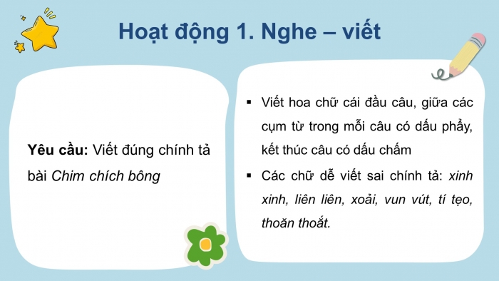 Giáo án điện tử tiếng việt 3 kết nối bài 5: Ngày hội rừng xanh. Tiết 3 - Viết