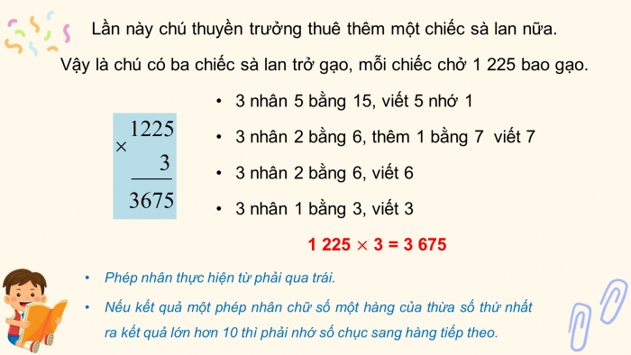 Giáo án điện tử toán 3 kết nối bài 56: Nhân số có bốn chữ số với số có một chữ số