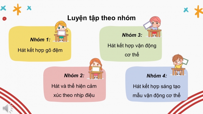 Giáo án điện tử âm nhạc 3 kết nối tiết 12: Tổ chức hoạt động – vận dụng – sáng tạo