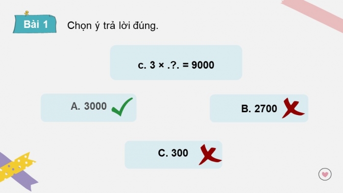 Giáo án điện tử toán 3 chân trời bài: Em làm được gì trang 32