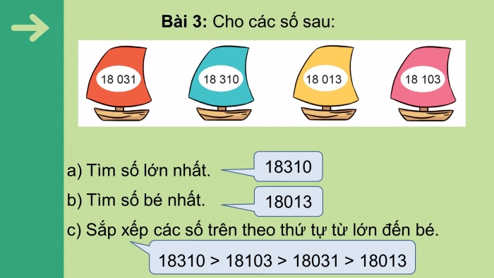 Giáo án điện tử toán 3 cánh diều bài: Luyện tập trang 20