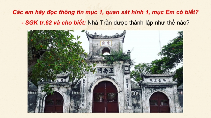 Giáo án điện tử lịch sử 7 kết nối bài 13: Đại Việt thời Trần (1226 – 1400)