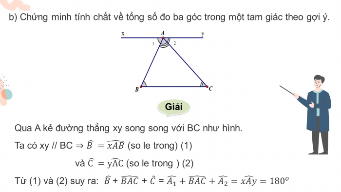Giáo án điện tử toán 7 chân trời bài 1: Quan hệ giữa góc và cạnh đối diện trong một tam giác (2 tiết)