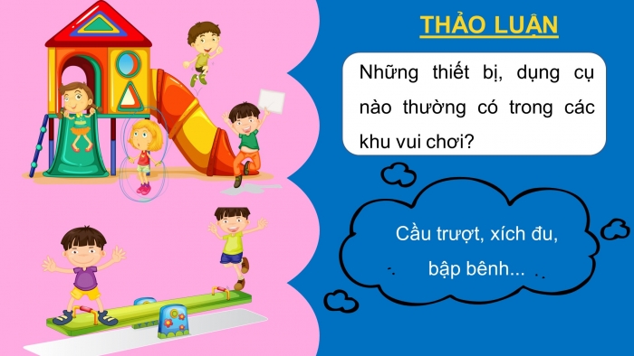 Giáo án điện tử mĩ thuật 3 chân trời bản 1 bài 2: Khu vui chơi của chúng em