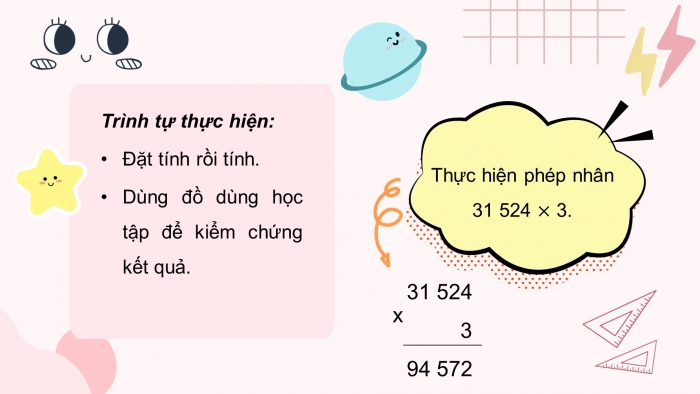 Giáo án điện tử toán 3 chân trời bài: Nhân số có năm chữ số với số có một chữ số