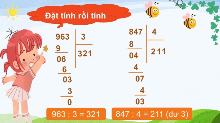 Giáo án điện tử toán 3 cánh diều tiết: chia cho số có một chữ số trong phạm vi 100 000