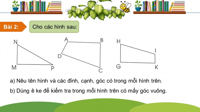 Giáo án điện tử toán 3 cánh diều bài 20: Ôn tập về hình học và đo lường