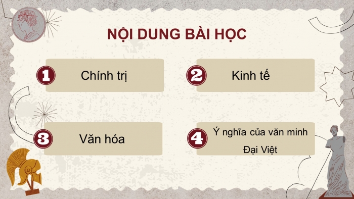 Giáo án điện tử lịch sử 10 cánh diều bài 15: Một số thành tựu của văn minh Đại Việt