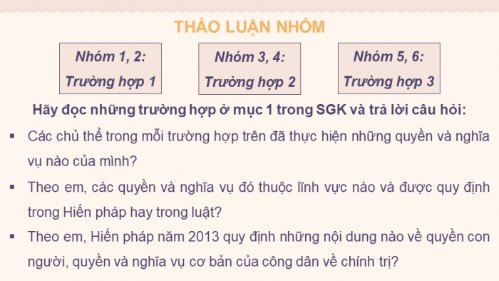 Giáo án điện tử kinh tế và pháp luật 10 cánh diều bài 16: Hiến pháp nước Cộng hòa xã hội chủ nghĩa Việt Nam về quyền con người, quyền và nghĩa vụ của công dân