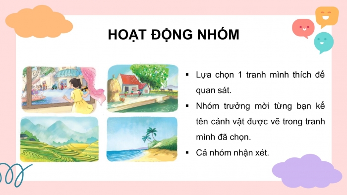 Giáo án điện tử tiếng việt 3 kết nối tri thức bài 18: Núi quê tôi- Tiết 4: Luyện viết đoạn