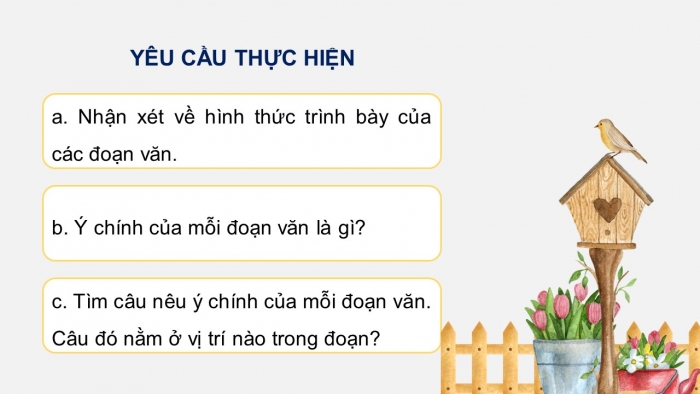 Giáo án điện tử Tiếng Việt 4 kết nối Bài 1 Viết: Tìm hiểu đoạn văn và câu chủ đề