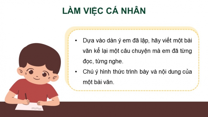 Giáo án điện tử Tiếng Việt 4 kết nối Bài 15 Viết: Viết bài văn kể lại một câu chuyện