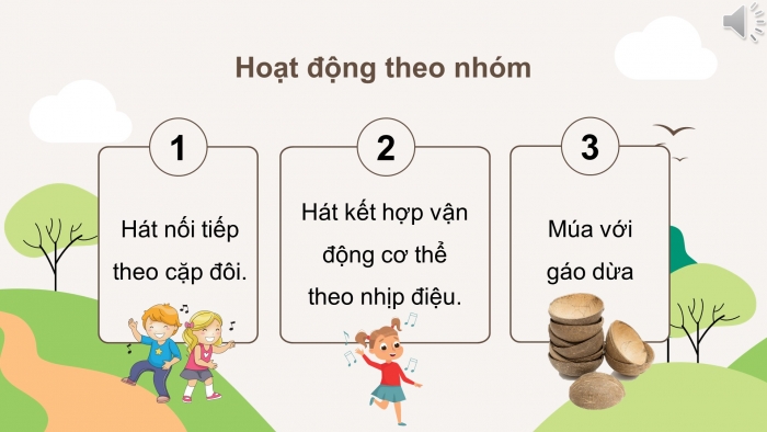 Giáo án điện tử Âm nhạc 4 kết nối Tiết 6: Ôn bài hát: Chim sáo; Nhạc cụ: Thể hiện nhạc cụ gõ, nhạc cụ giai điệu