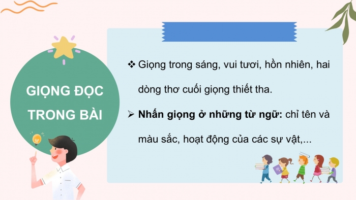 Giáo án điện tử Tiếng Việt 4 chân trời CĐ 1 Bài 7 Đọc: Sắc màu