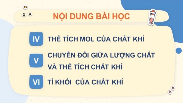 Giáo án điện tử KHTN 8 cánh diều Bài 4: Mol và tỉ khối của chất khí