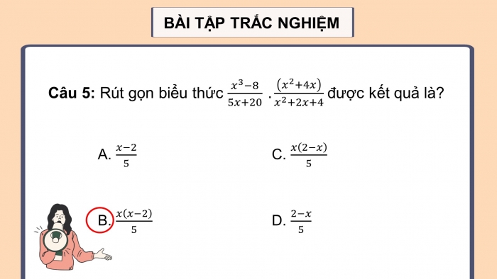 Giáo án điện tử Toán 8 cánh diều: Bài tập cuối chương 2