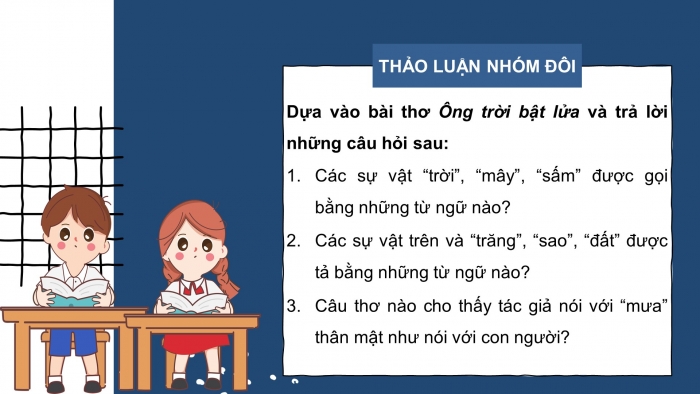 Giáo án điện tử Tiếng Việt 4 cánh diều Bài 3 Luyện từ và câu 1: Nhân hoá