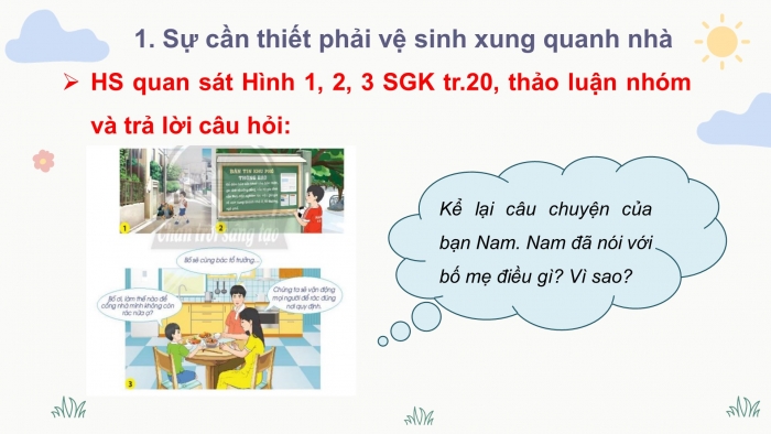 Giáo án điện tử bài 4: Giữ vệ sinh xung quanh nhà