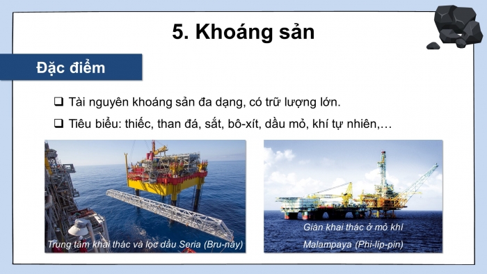 Giáo án điện tử Địa lí 11 kết nối Bài 11: Vị trí địa lí, điều kiện tự nhiên, dân cư và xã hội khu vực Đông Nam Á (P2)