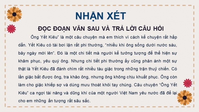 Giáo án điện tử Tiếng Việt 4 cánh diều Bài 8 Viết 1: Viết đoạn văn về một câu chuyện em thích