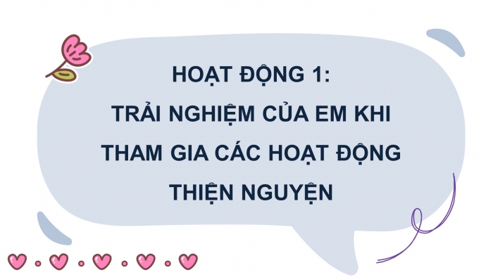 Giáo án điện tử HĐTN 8 cánh diều Chủ đề 5 - HĐGDTCĐ: Hành trình nhân ái