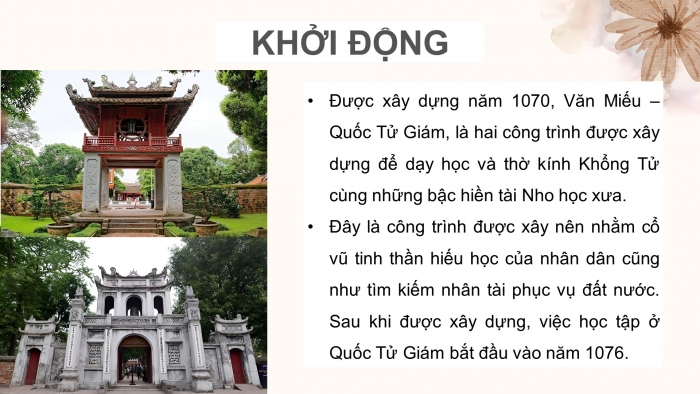 Giáo án điện tử lịch sử và địa lí 4 kết nối bài 13: Văn Miếu- Quốc Tử Giám