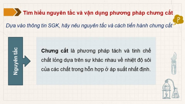 Giáo án điện tử Hoá học 11 chân trời Bài 9: Phương pháp tách và tinh chế hợp chất hữu cơ