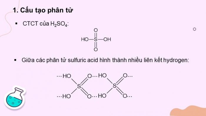 Giáo án điện tử Hoá học 11 kết nối Bài 8: Sulfuric acid và muối sulfate (Phần 1)