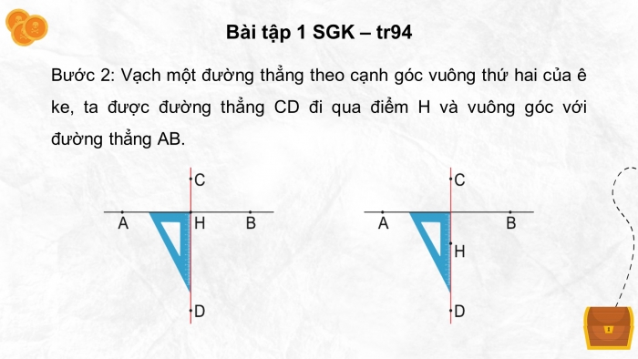 Giáo án điện tử Toán 4 kết nối Bài 28: Thực hành và trải nghiệm vẽ hai đường thẳng vuông góc