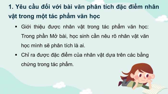 Giáo án điện tử tiết : Viết - Viết bài văn phân tích đặc điểm nhân vật trong một tác phẩm văn học