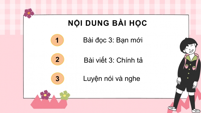 Giáo án điện tử bài 1: Bạn mới