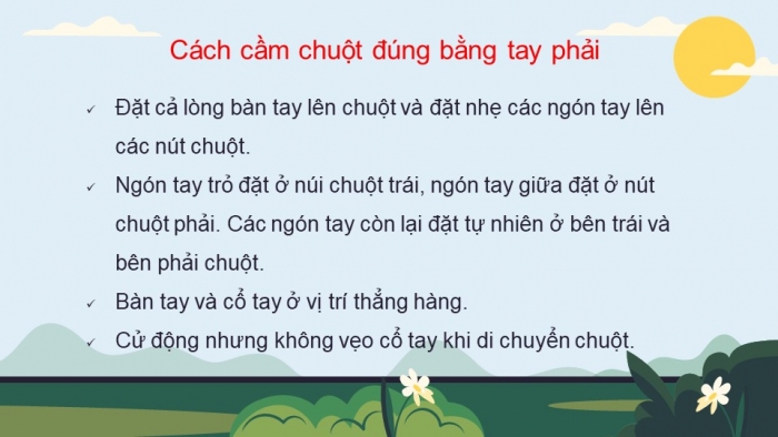 Giáo án điện tử bài 3: Em tập sử dụng chuột