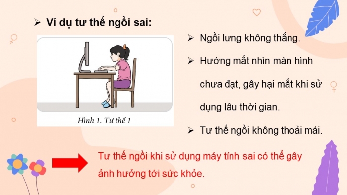 Giáo án điện tử bài 5: Bảo vệ sức khỏe khi dùng máy tính 