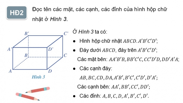 Giáo án điện tử toán 7 cánh diều bài 1: Hình hộp chữ nhật. hình lập phương (2 tiết)