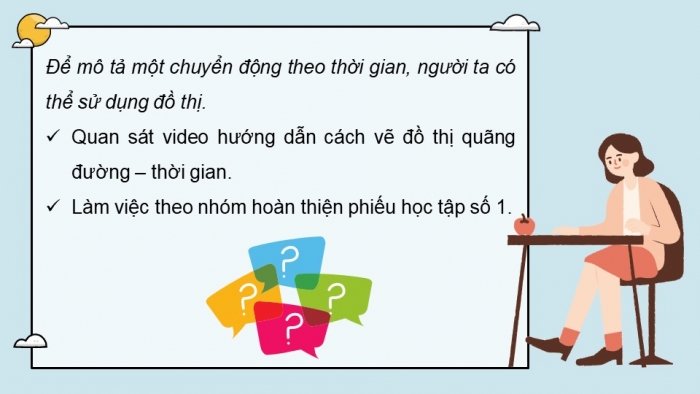 Giáo án điện tử KHTN 7 cánh diều – Phần vật lí bài 8: Đồ thị quãng đường – thời gian