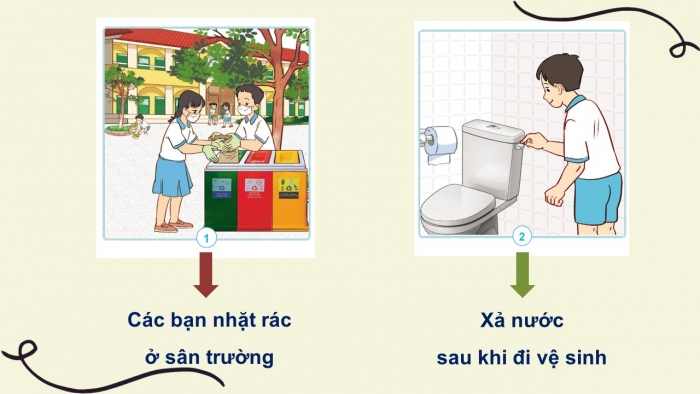 Giáo án điện tử tự nhiên và xã hội 3 cánh diều bài 8: Giữ vệ sinh trường học