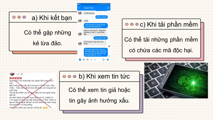 Giáo án điện tử tin học 10 kết nối bài 9: An toàn trên không gian mạng