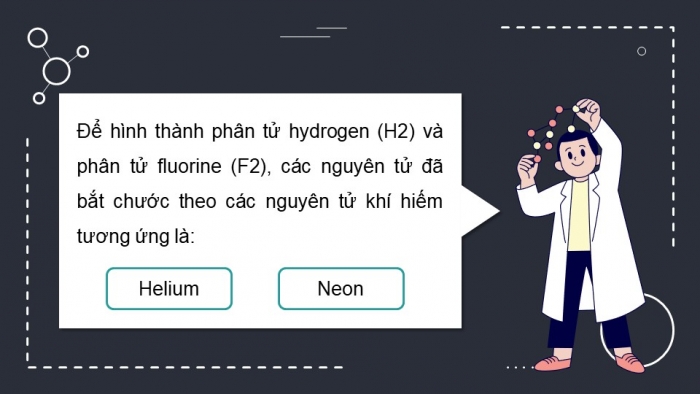 Giáo án điện tử hóa học 10 chân trời bài 8: Quy tắc octet