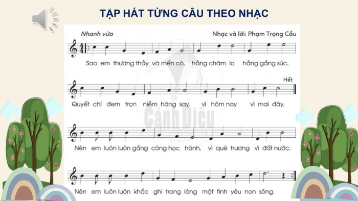 Giáo án điện tử âm nhạc 2 cánh diều