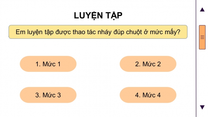 Giáo án điện tử tin học 3 cánh diều bài 2: Em luyện tập sử dụng chuột