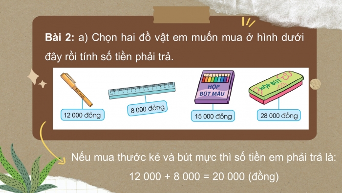 Giáo án điện tử toán 3 cánh diều bài:  tiền Việt Nam